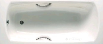 Ванна стальная Roca Swing 180 белая с двумя ручками (A220070001)