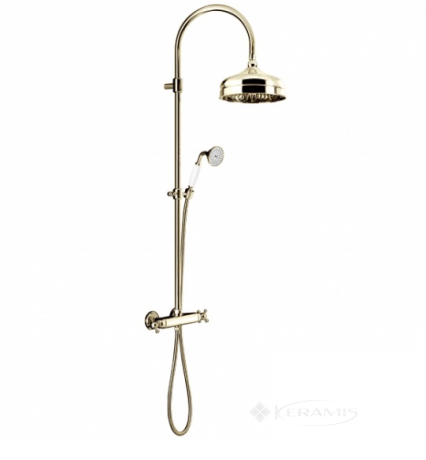 Душевой набор Fir Classic Showers антикварное золото & кристалл (20612431451)