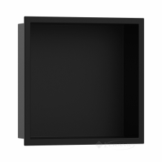 полочка Hansgrohe XtraStoris Original со встроенной рамой, 300x300x100, черный матовый (56061670)