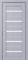 дверное полотно Rodos Modern Lazio 600 мм, с полустеклом, дуб сонома
