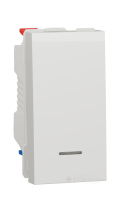 вимикач Schneider Electric Unica New 1 кл., 10 А, білий (NU310318S)