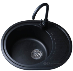 кухонна мийка Bretta Avalon 62x50 чорний