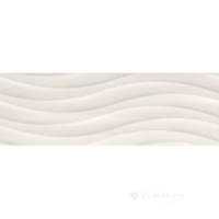 плитка Ceramika Color Living 25x75 cream wave rect