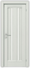 дверное полотно Rodos Fresca Mikela 600 мм, с полустеклом, сосна крем