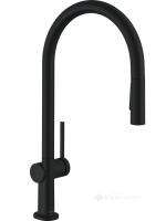 смеситель для кухни Hansgrohe Talis M 210, с вытяжным душем, 2jet, sBox, черный матовый (72801670)