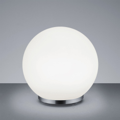 настольная лампа Reality George, хром, белый матовый, LED (R52211106)