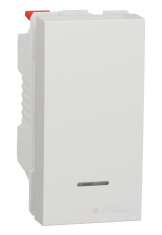 выключатель кнопочный Schneider Electric Unica New 1 кл., 10 А, белый (NU310618N)