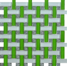 мозаика Grand Kerama 30x30 (1,5) плетенка зеленый (1081)