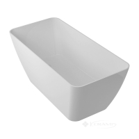 ванна зі штучного каменю Omnires Parma 159x70 прямокутна white (PARMAWWBP)