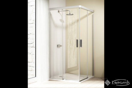 Душевые двери HUPPE Design elegance 90х90 угловые, стекло прозрачное (8E2902)
