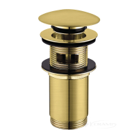 донный клапан Omnires click-clack brushed brass (A706BSB)