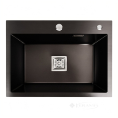 кухонная мойка Platinum Handmade 58x43x22 PVD черная (SP000036117)