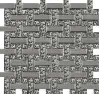мозаика Grand Kerama 30x30 (1,5х1,5) плетенка платина (1082)