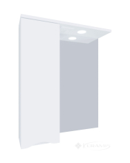 шкафчик зеркальный Van Mebles Смайл белая, 70 см, левая (000006252)