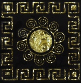 Вставка напольная Grand Kerama Tako 6,6x6,6 византия золото