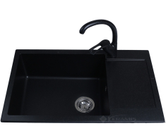 кухонна мийка Bretta Corum 78x50 чорна
