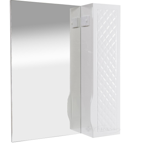 Шкафчик зеркальный Аквародос Родорс 65x16,5x80 без подсветки, белый (АР0000420)