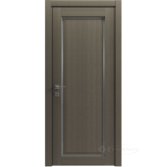 дверное полотно Rodos Style 1 600 мм, полустекло, серый дуб