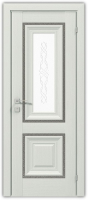 дверное полотно Rodos Versal Esmi 700 мм, со стеклом, сосна крем