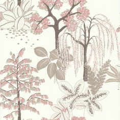 обои Lutece Fragrance jardin japonais rose (11191303)