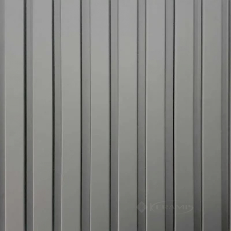 Панель стеновая Super Profil МДФ "12117 титан гофти 117(104)x12х2800 (СП12117-28)