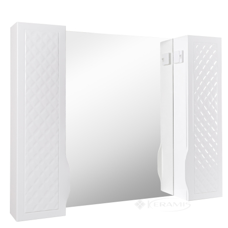 Шкафчик зеркальный Аквародос Родорс 100x16,5x80 без подсветки, белый (АР0000422)