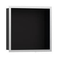 полочка Hansgrohe XtraStoris Individual 300x300x100, нержавеющая сталь/черный (56098800)
