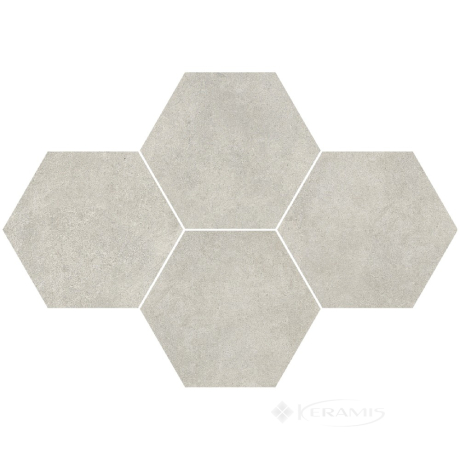 Мозаика Stargres Qubus 28,3x40,8 white heksagon