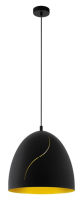 подвесной светильник Eglo Hunningham, черный, золотой (43067)
