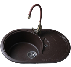 кухонна мийка Bretta Panamera 78x50 коричнева