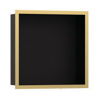 полочка Hansgrohe XtraStoris Individual 300x300x100, золотой/черный (56098990)