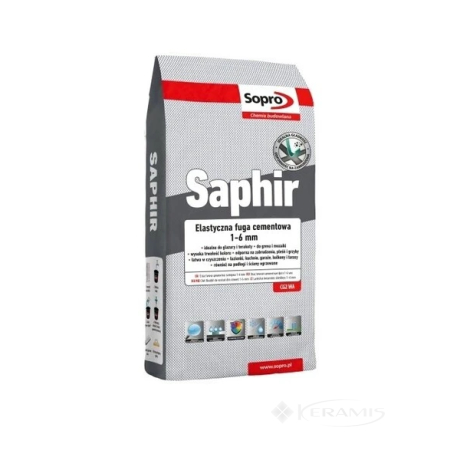 Затірка Sopro Saphir 14 бетонно-сірий 3 кг (9504/3)