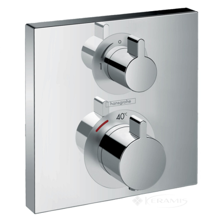 Термостат для ванны Hansgrohe Ecostat для 1го потребителя, с запорным вентилем, хром (15712000)
