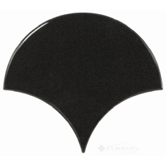 плитка Equipe Scale 10,6x12 Fan black (21967)