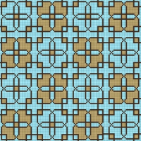 мозаїка Сolibri mosaic Східний декор з дрібної стекляной мозаїки 127x127 (07_9)