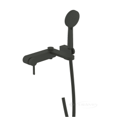 смеситель для ванны Devit Laguna с душевым набором, черный матовый (84125110B)