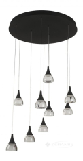 подвесной светильник Azzardo Dalmatia, черный, 9 ламп, LED (AZ3143)