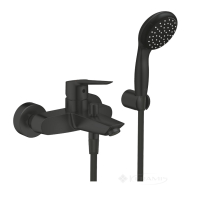 смеситель для ванны Grohe QuickFix Start + душевой набор, черный матовый (UA30330701)