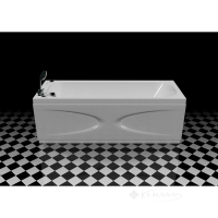 ванна акриловая WGT Rialto Orta 160x60 + слив/перелив