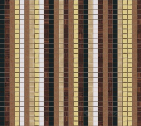 Мозаїка Сolibri mosaic Декор зі скляної мозаїки "Смужки" 31,8x31,8 (07_20)