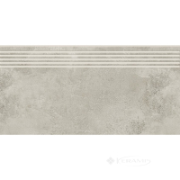ступень Opoczno Quenos 29,8x59,8 light grey steptread