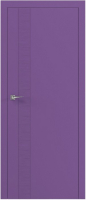 дверное полотно Rodos Loft Wave V 700 мм, с вставкой, ral 4001 фиолетовый