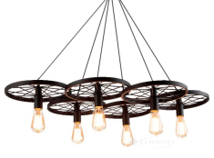подвесной светильник Azzardo Ranch, черный, 6 ламп (D71192-6A / AZ1650)