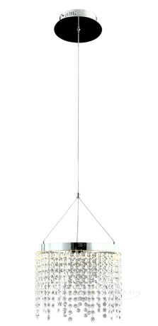 Люстра Wunderlicht Modern Style, хром/прозрачная, 30 см, LED (K4358-31)
