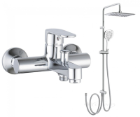 смеситель для ванны Imprese Lesna с душевой системой Bila Desne, хром (SET20230902)
