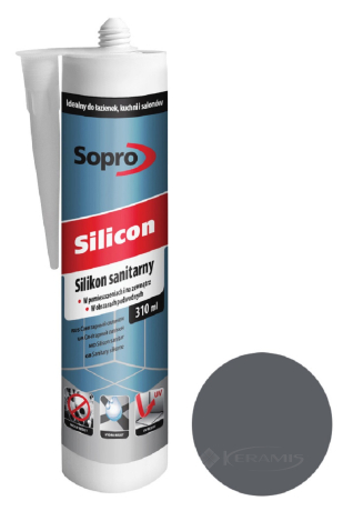 Герметик Sopro Silicon  бетонно-серый №14, 310 мл (038)