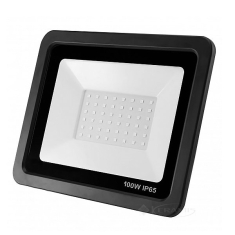 прожектор Eurolamp 100W 6000K с радиатором, черный (LED-FL-100/6(black))