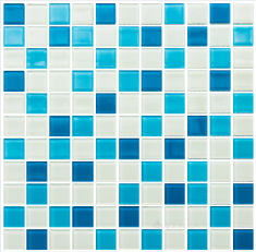 мозаика Kotto Keramika GM 4019 C3 blue d/blue m/white 30х30