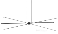 подвесной светильник Azzardo Jax, черный, 3 лампы, LED (AZ3135)
