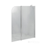 штора для ванны Lidz Brama 120x140 правая, стекло матовое, хром (LBSS120140RCRMFR)